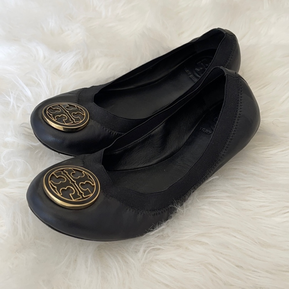 Tory Burch Caroline Leather Flats Size 7